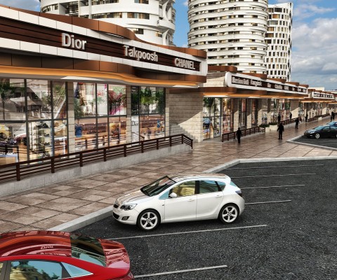 Golden City, Linear Commercial buildings